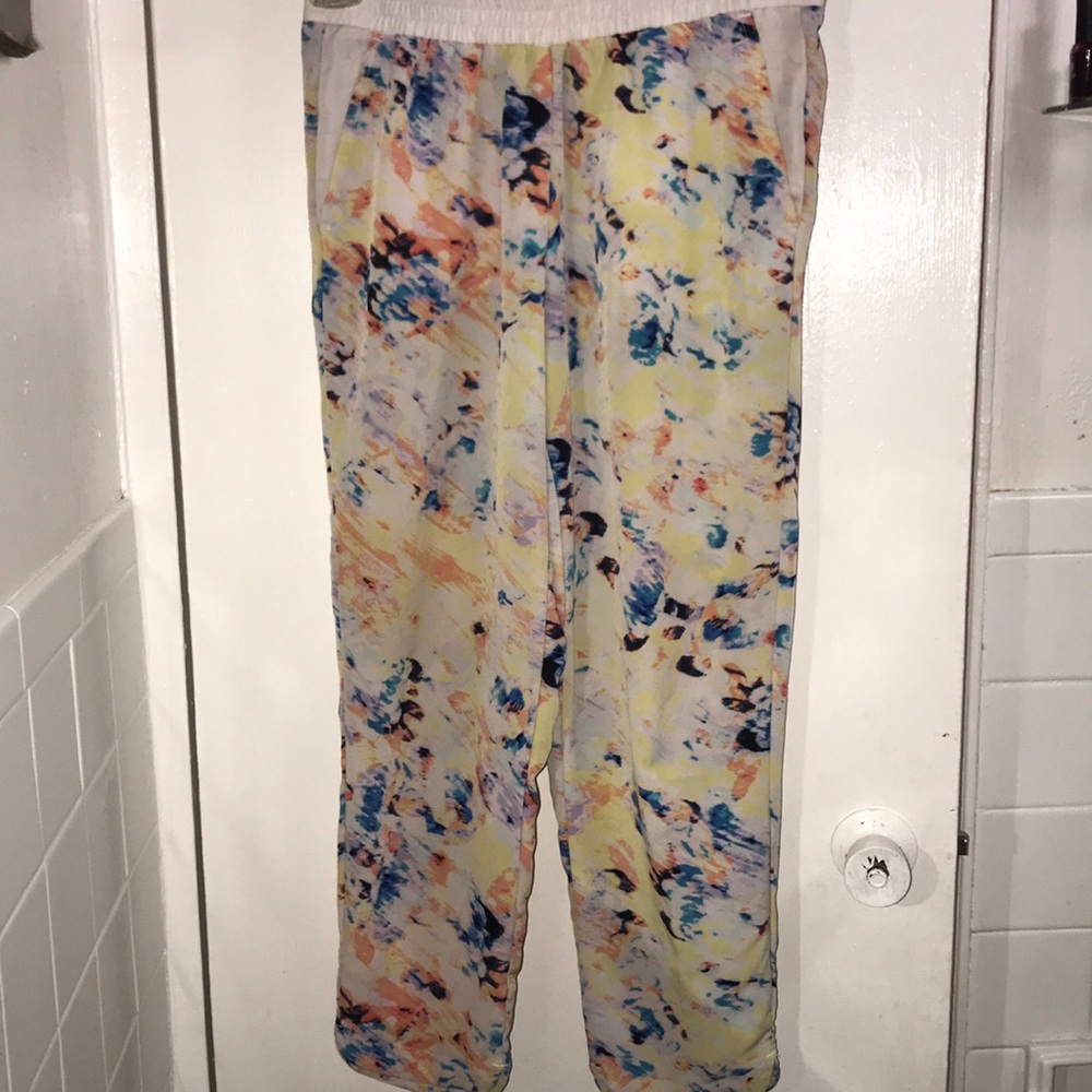 Pretty silk joggers